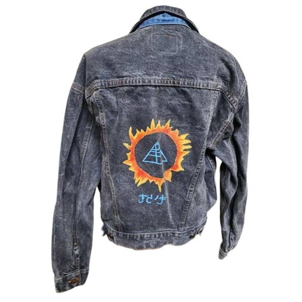 Vintage Levi's Jean Jacket XL Hand Painted